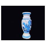 Mexican Pottery Vase Butterfly Signed Aj 14in