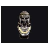 Egyptian Revival Ceramic Lidded Bust Jar