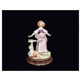 Capodimonte Style Mother Child Porcelain Figure