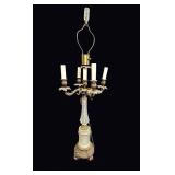 Louis XV Style Gilt Bronze Crystal 5-Light Lamp