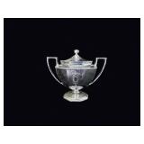 Edwardian Silverplate Covered Sugar Bowl
