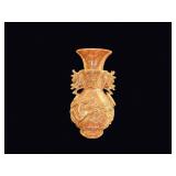 Chinese Soapstone Dragon Vase Late 20th C