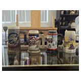 Budweiser & Collectible Stein Lot (4 Pieces)