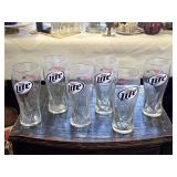 Set of 4 Vintage Miller Beer Glasses