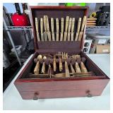 Vintage Eureka Bronze Flatware Set in Box