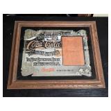 Coca-Cola Framed Advertising Mirror