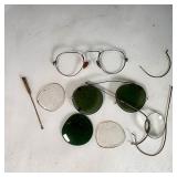 Vintage Wire Rim Eyeglasses Parts & Lenses