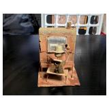 Vintage Copper-Tone Metal Sculpture Music Box