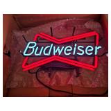 Budweiser Bowtie Neon Beer Sign