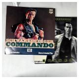 Arnold Schwarzenegger Laserdiscs Commando &