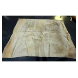 Large Distressed Neutral Textile Floor Covering