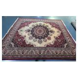 Large Persian-Style Floral Medallion Rug 164 In