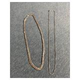 2 - Sterling Silver Necklaces