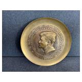 Brass John F. Kennedy Plate