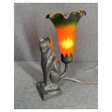 Art Deco Cat Lamp