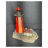 Stained Glass Lighthouse Lamp