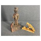 Cast Iron Bank & Door Knocker