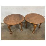 Pair of Wood Side Tables