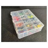 Lot of Die-Cast Vehicles in Organizer