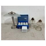 Dish Set and Lamps