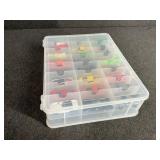 Lot of Die-Cast Vehicles in Organizer