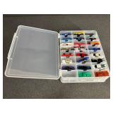 Lot of Die-Cast Vehicles in Organizer