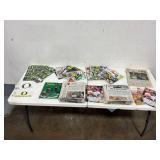 Lot of Sports Magazines, Newspapers and Stickers