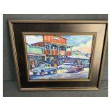 Signed Mort Luby Hana Highway Havewil Oil Painting