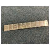 10 - Valcambi Suisse 1g .999 Fine Silver Bars