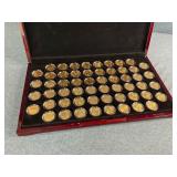 Gold Plated State Quarters Set in Case