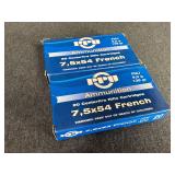 40 Rounds of PPU 7.5x54 French Ammunition