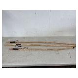 3 - Wooden Carved Walking Sticks
