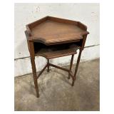 Vintage Oak Corner Table