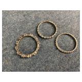 3 - Sterling Silver Rings