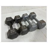 4 - 20lb Weights