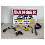 Heavy-Duty Adapters and Danger Sign