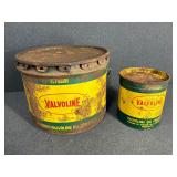 2 - Valvoline Advertising Cans