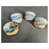 4 - Thomas Kinkade Porcelain Music Boxes