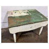 Painted Wood Drop Leaf Table