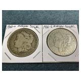1900-O & 1921-S Morgan Dollars