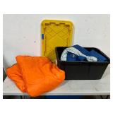 Lot of Sleeping Bags in Totes