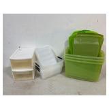Lot of Plastic Storage Totes