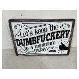 Cometic Metal Sign