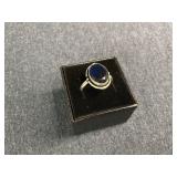 New Sterling Silver Sapphire Ring