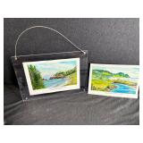 2 - Oregon Coast Watercolor Paintings