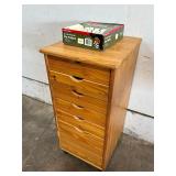 Wooden Cabinet with Filing Folders