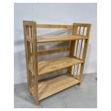 Folding Wood Bookshelf
