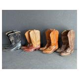 4 - Pairs of Cowgirl Boots
