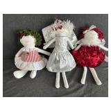 3 - Decorative Christmas Dolls