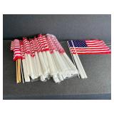 Lot of Small American Flags